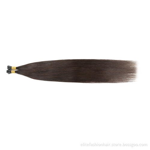 High quality double drawn rumy human pre bonded hair Invisible 12''-30'' straight Stick I tip Hair Extension I TIP HAIR